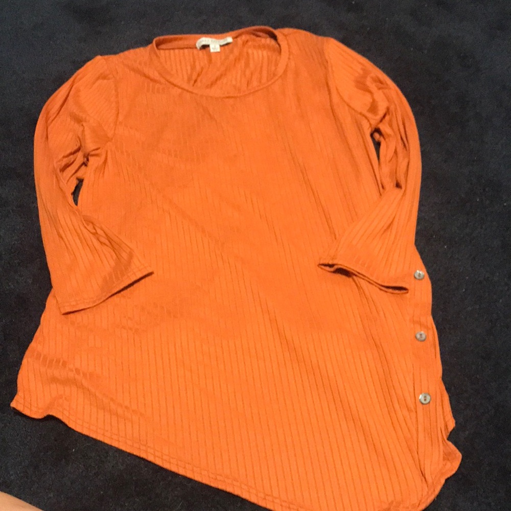 Long sleeve orange shirt